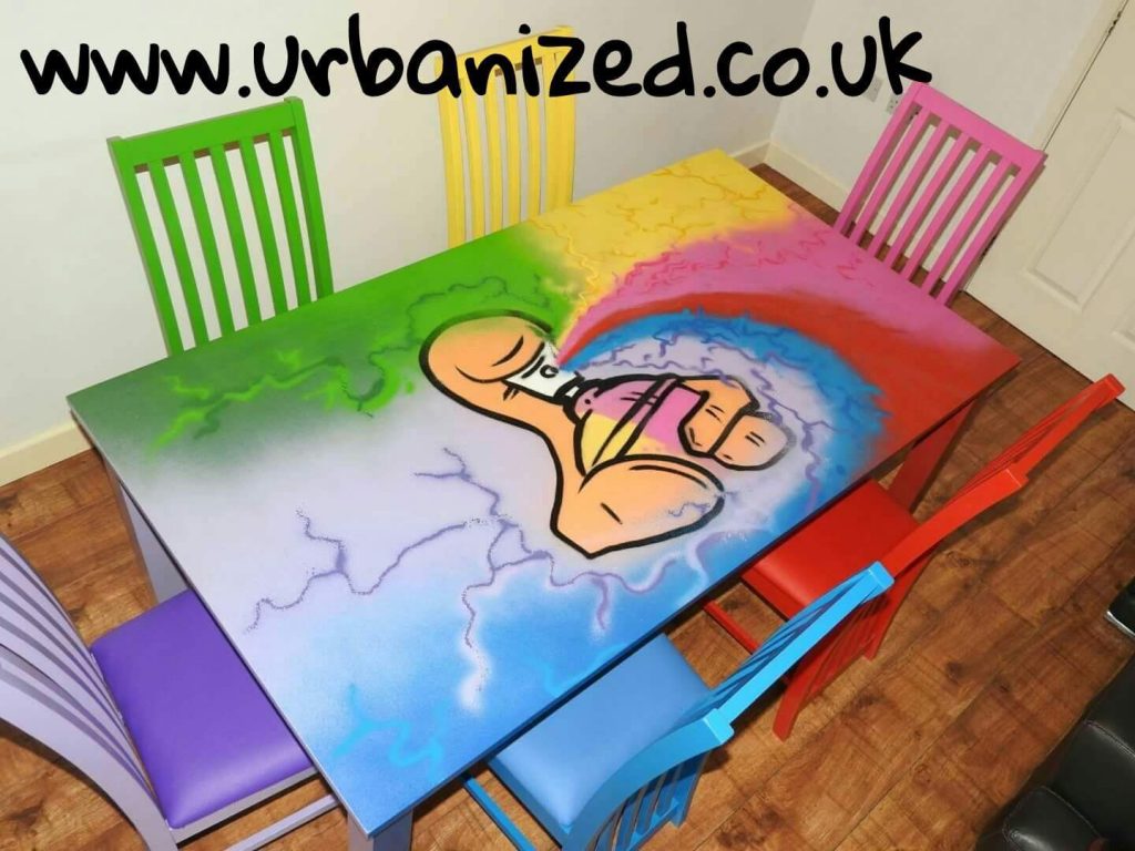Urbanized.co.uk Street Art furniture 