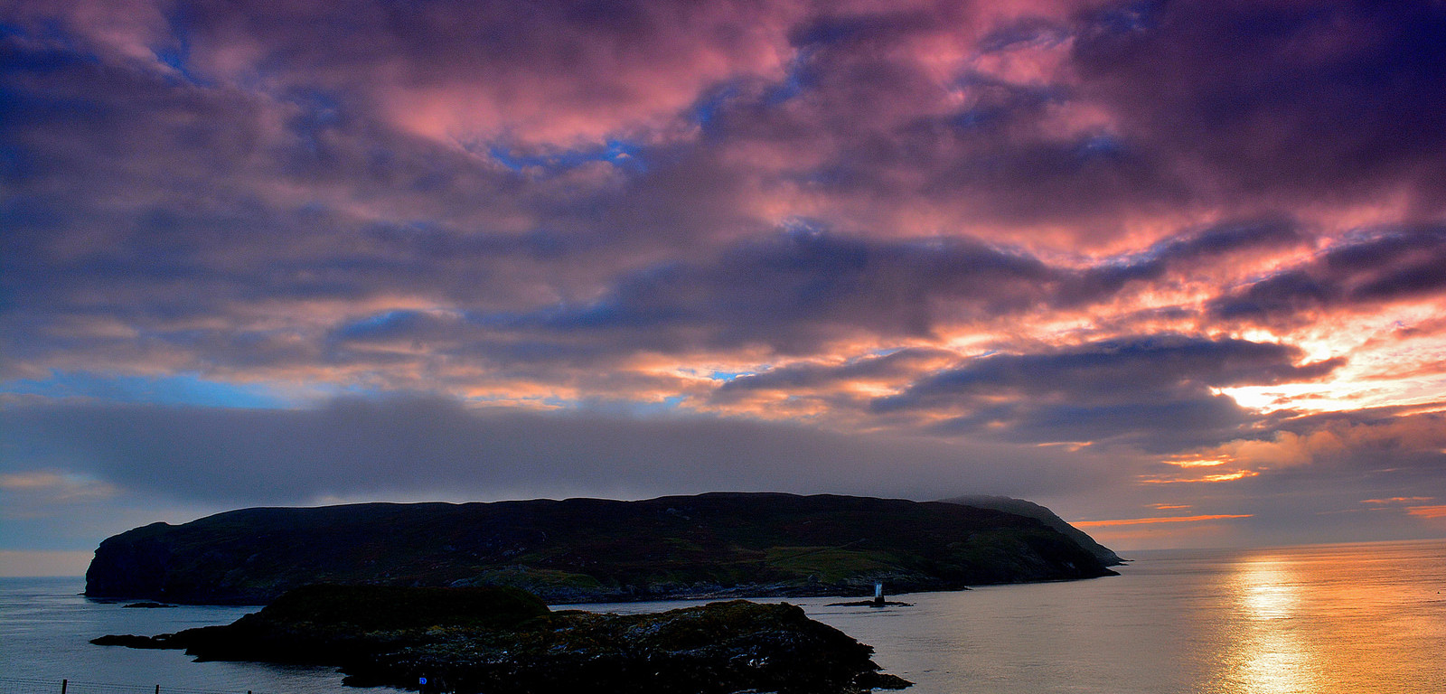Sunset on the Calf of Man by Tee Cee (CC-by-2.0) https://www.flickr.com/photos/tcee35mm/15388495356