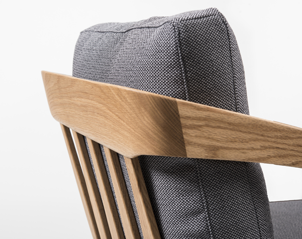 POLY Armchair in Oak from Hermonides